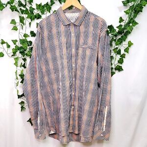 7 Diamonds. Premium. Plaid Button Down. Size XXL. Excellent Condition
